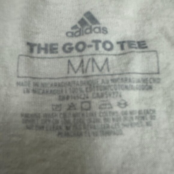 Adidas Men's The Go-To Tee Short Sleeved Crew Neck T-Shirt Size M White - Picture 2 of 3